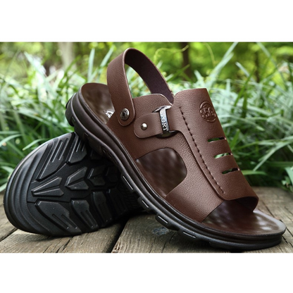 Comfortabele Antislip Sandalen | Premium Rundleer | Duurzaam